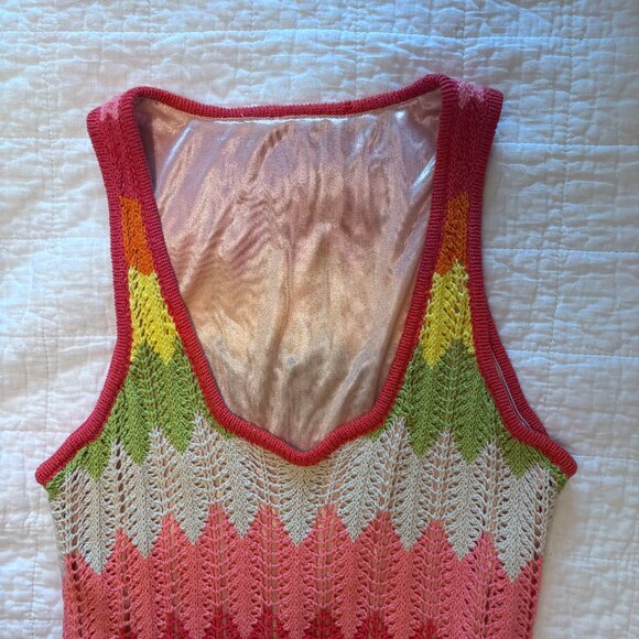 XS Trina Turk 2012 Crochet Midi Dress - RARE - Picture 3 of 11